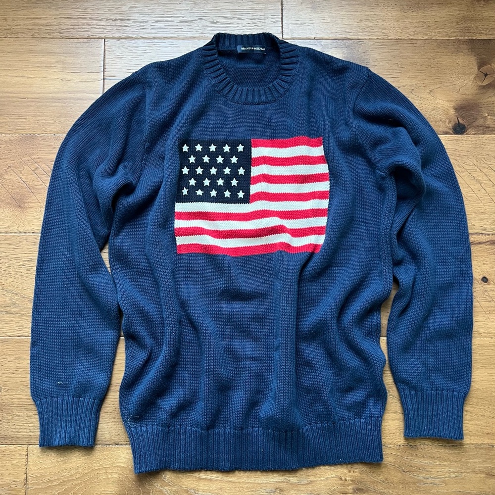 Lot of 2 Brandy Melville American Flag Sweaters - Picture 3 of 4